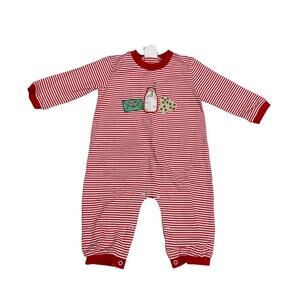 NWT Three Sisters 6M Milk & Cookies Romper